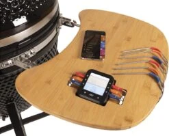 Patton - Kamado 21" - Premium Black - Keramische Barbecue - Incl. Bluetooth Kerntemperatuurmeter - LED Verlichting - Large - Compleet - Zwart -Barbecue Serie Winkel 1200x969