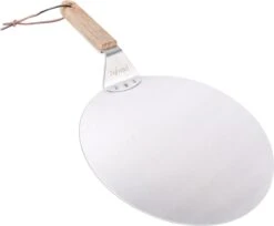 Nowad Pizzaschep RVS Rond Voor BBQ En Oven - 30,5 Cm - Pizzaspatel - Taartschep - Houten Handvat - Ophangbaar - Rond - Vaatwasbestendig - Keukenaccessoires -Barbecue Serie Winkel 1200x992 1