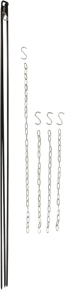 Esschert Design - Driepoot Met Ketting - Haardvuur Accessoires - Staal - Zwart 14 Esschert Design - Driepoot Met Ketting - Haardvuur Accessoires - Staal - Zwart - Afbeelding 14