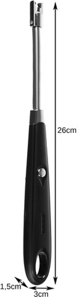Flexibele Aansteker - USB Oplaadbaar - Keuken - BBQ - Kaars - Zwart 2 Flexibele Aansteker - USB Oplaadbaar - Keuken - BBQ - Kaars - Zwart - Afbeelding 2