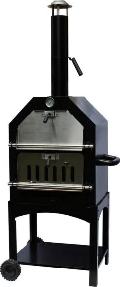 Merkloos MaxxGarden Pizza Oven - Smoker Barbecue Houtskool 45 X 65 X 158cm -Barbecue Serie Winkel 503x1200