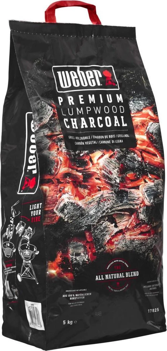 WEBER Houtskool - Zak Van 5 Kg 2 WEBER Houtskool - Zak Van 5 Kg - Afbeelding 2