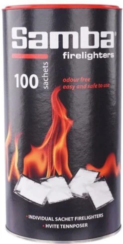Samba Aanmaakzakjes Openhaard - 100 Stuks In Koker -Barbecue Serie Winkel 606x1200 1