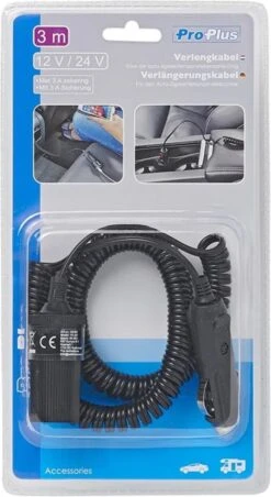 Proplus Verlengkabel Sigarettenaansteker 3m 12/24 Volt 3 Ampère -Barbecue Serie Winkel 656x1200