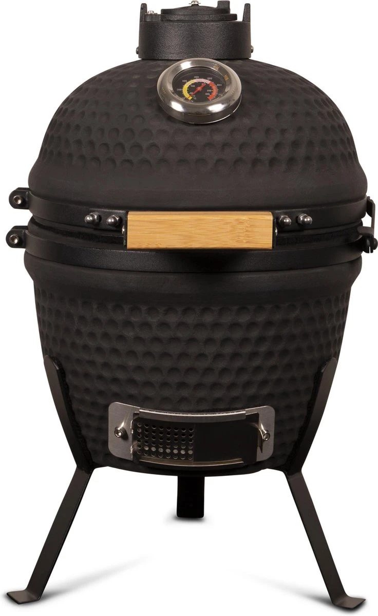 Patton Kamado Grill 13" - Keramisch - Kookoppervlak Ø 28 - Mat Zwart 1 Patton Kamado Grill 13" - Keramisch - Kookoppervlak Ø 28 - Mat Zwart