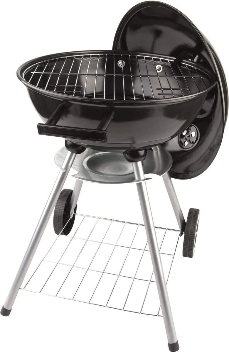 BBQ Collection Houtskoolbarbecue - Kogelbarbecue 45 X 60 Centimeter - Ronde Barbecue - Barbecue Op Wielen - Zwart - Metaal 19 BBQ Collection Houtskoolbarbecue - Kogelbarbecue 45 X 60 Centimeter - Ronde Barbecue - Barbecue Op Wielen - Zwart - Metaal - Afbeelding 19