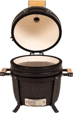 Patton Kamado 15" - Tafel Model - Keramische Barbecue - Premium Black - Medium - Compleet - Mat Zwart 11 Patton Kamado 15" - Tafel Model - Keramische Barbecue - Premium Black - Medium - Compleet - Mat Zwart -Barbecue Serie Winkel 780x1200