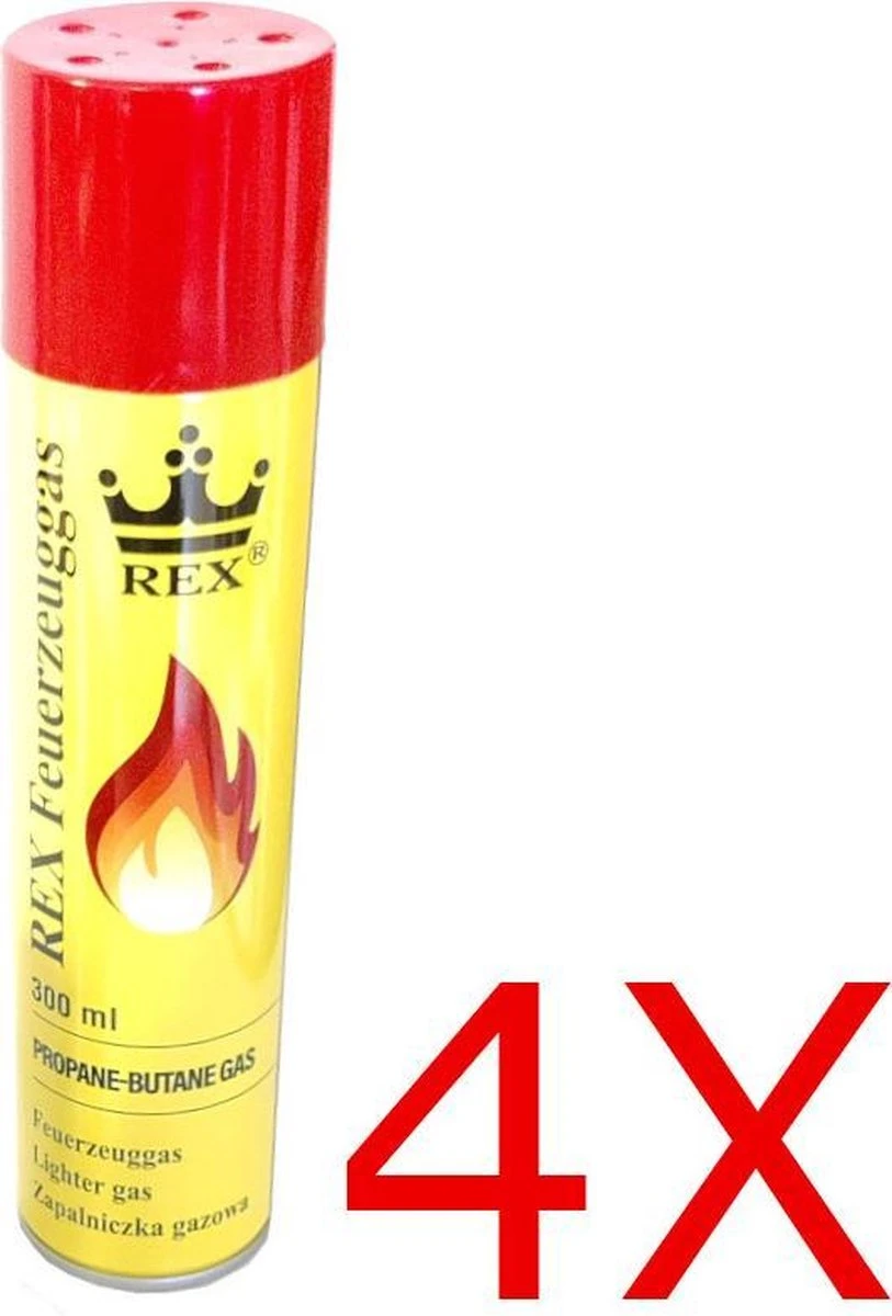 Merkloos 4X Aanstekergas Aansteker Gas 300Ml Gasvulling Butaan 1 Merkloos 4X Aanstekergas Aansteker Gas 300Ml Gasvulling Butaan