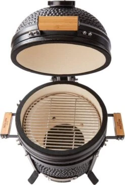 Patton Kamado 15" - Tafel Model - Keramische Barbecue - Premium Black - Medium - Compleet - Mat Zwart 8 Patton Kamado 15" - Tafel Model - Keramische Barbecue - Premium Black - Medium - Compleet - Mat Zwart -Barbecue Serie Winkel 814x1200