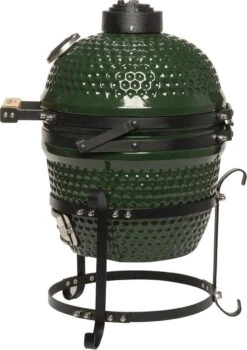 Patton Kamado Keramische Houtskoolbarbecue - 13" - Grilloppervlak Ø 28 Cm - Inclusief Heatdeflector - Groen -Barbecue Serie Winkel 848x1200 1