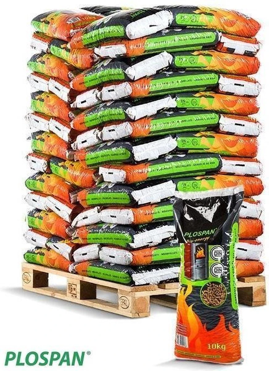 Plospan Houtpellets ENplus A1, DINplus A1, Better Biomass 78 Zakken A 10 Kg 1 Plospan Houtpellets ENplus A1, DINplus A1, Better Biomass 78 Zakken A 10 Kg