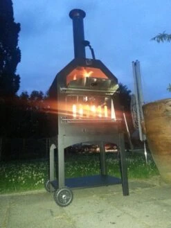 Merkloos MaxxGarden Pizza Oven - Smoker Barbecue Houtskool 45 X 65 X 158cm -Barbecue Serie Winkel 900x1200 6