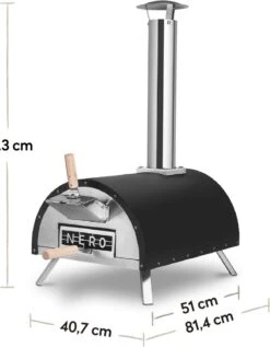 Burnhard Pizzaoven Voor Buiten - Nero -Barbecue Serie Winkel 934x1200
