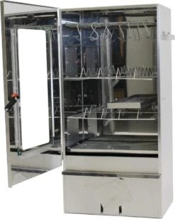 2-L Home & Garden XL Rookoven - RVS - 80x40x28 Cm - 3 Etages -Barbecue Serie Winkel 958x1200